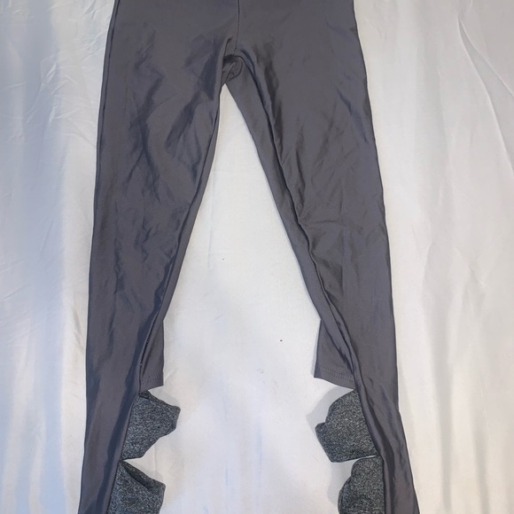 Teal and grey set with intricate straps and  detail on the side of the leggings - Picture 3 of 5